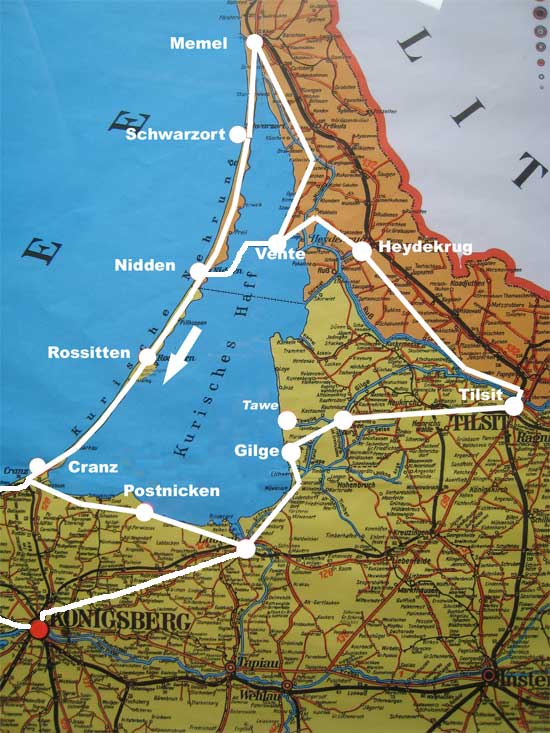 Route Fahrradtour 2010